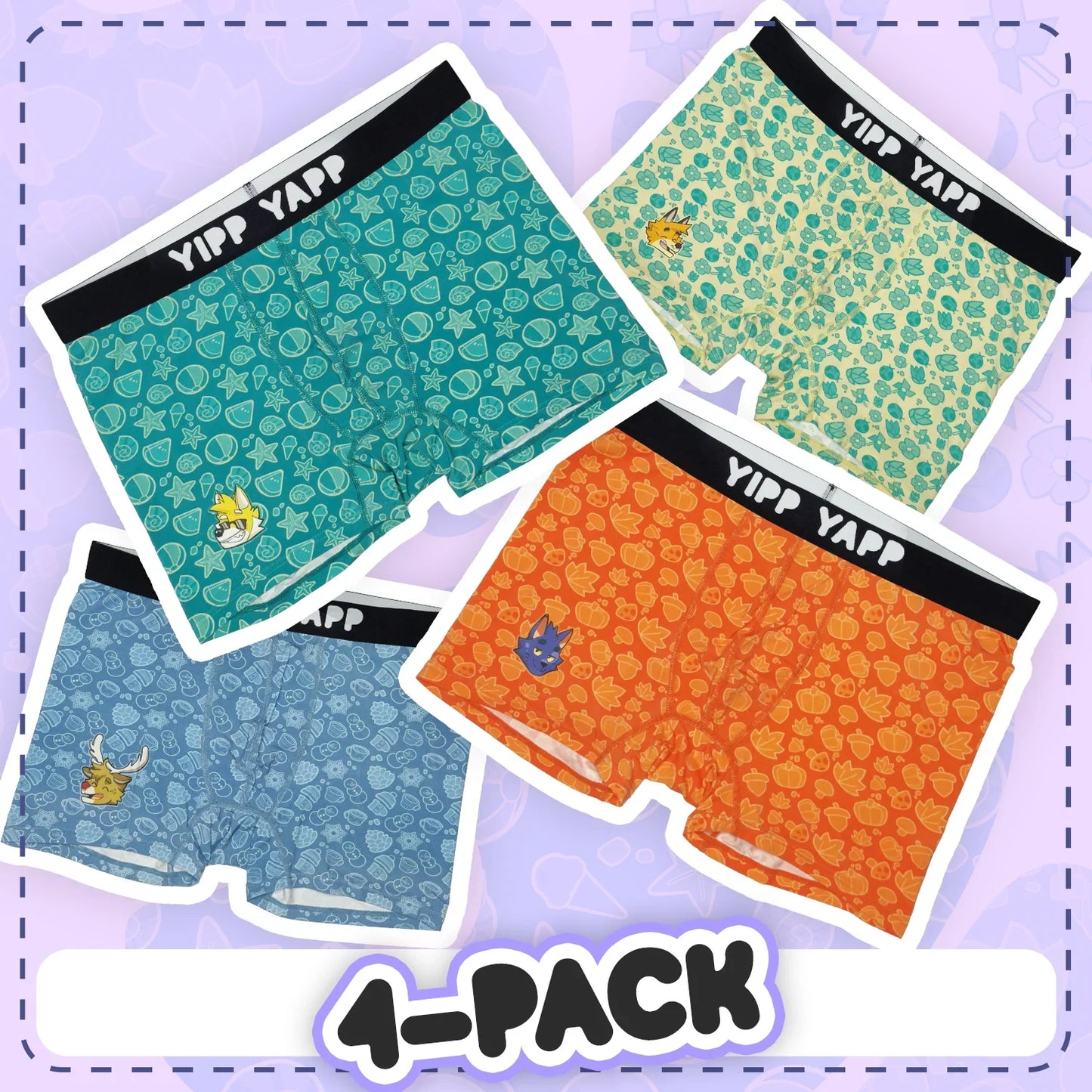 Seasons Underwear - 4 Pack - Yipp Yapp